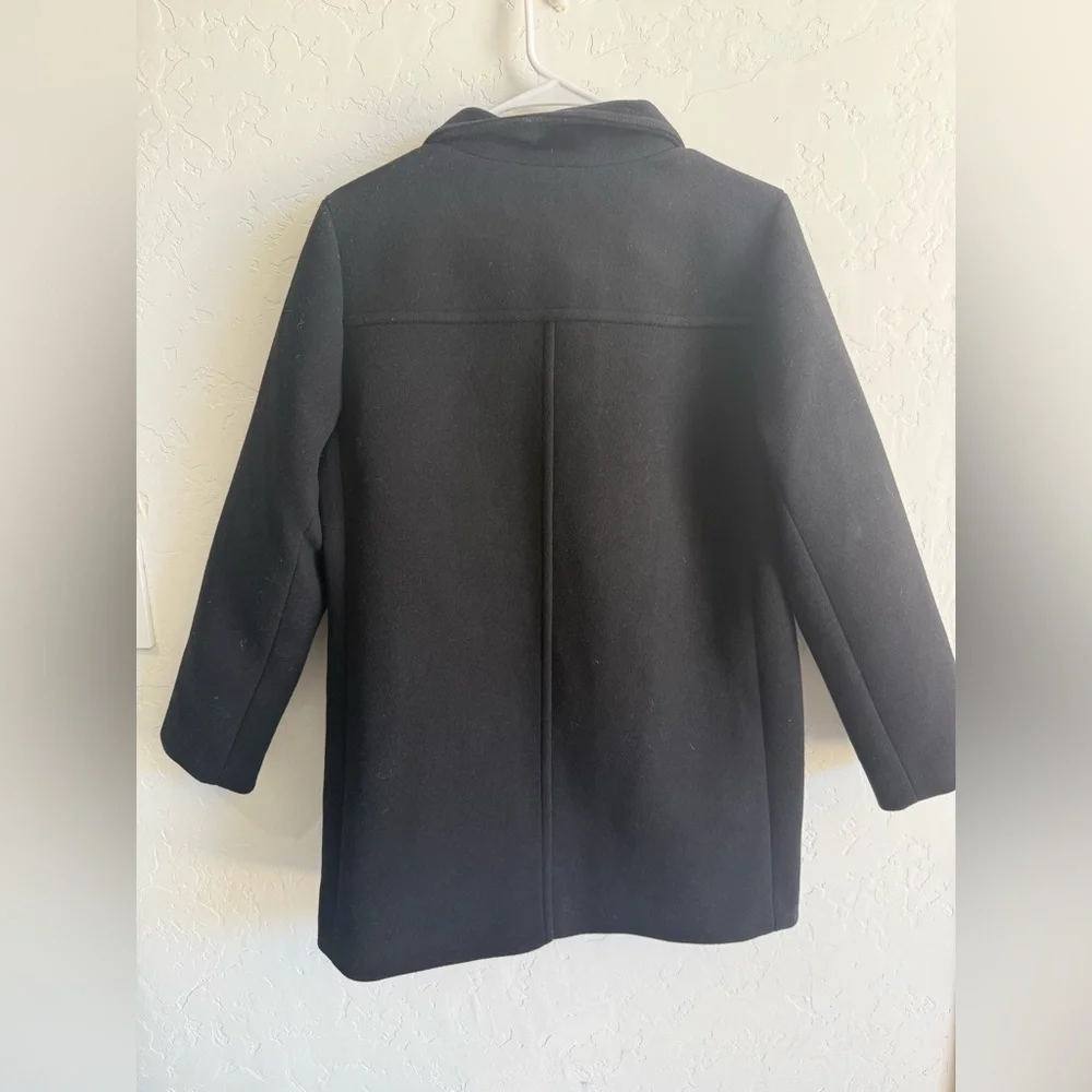 NWT J Crew Petite city coat with button neck size 8P